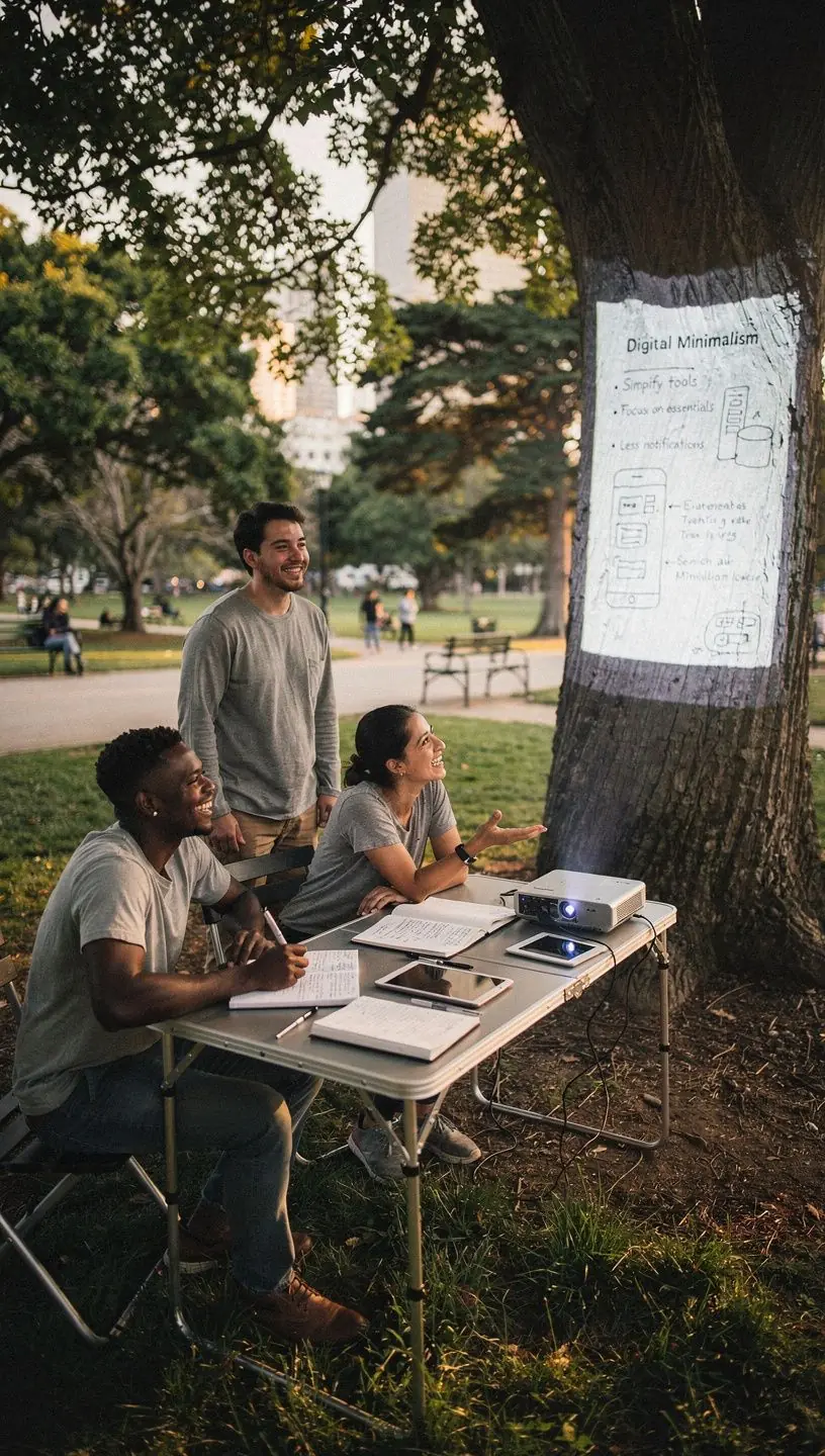 Professional reviewing a checklist of digital tools to reduce complexity in a modern office setting